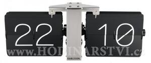 Designové překlápěcí hodiny KA5601BK Karlsson 36cm