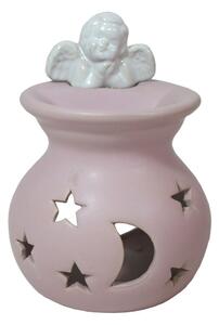 Aromalampa růžová anděl 13cm 9001108