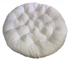 Polstr na křeslo papasan 110 cm - bílý
