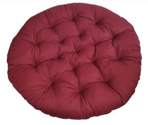 Polstr na křeslo papasan 110 cm - vínový