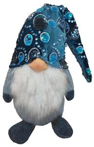 Skřítek modrý s flitry 60cm 3000102