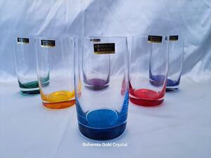 Barevné sklenice na vodu Ideal 250 ml, 6 ks