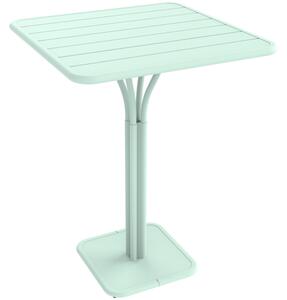 Mátově zelený kovový barový stůl Fermob Luxembourg Pedestal 80 x 80 cm