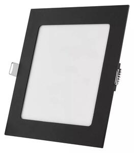 Emos lighting LED zápustný panel NEXXO, 17,5cm, 12,5W, CCT, čtvercový, černý/stříbrný Barva: Černá