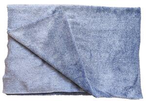 Deka flanel fleece - modrý melír - 70 x 100 cm