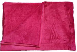 Deka flanel fleece - vínová - 70 x 100 cm
