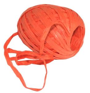 Papírová stuha vázací 30m - Raffia oranžová 7002340