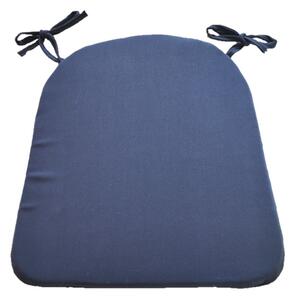 Sedák na židli se šňůrkou - 35 x 40 - tmavě modrý