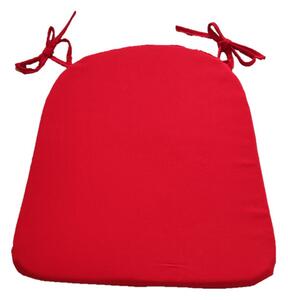 Sedák na židli se šňůrkou - 35 x 40 - červený