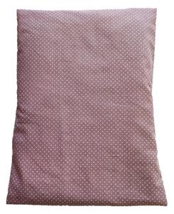 Relaxační polštářek 30x40cm s výplní z pohankových slupek - šedý puntík