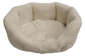 Pelech pro domácí mazlíčky - světlý krémový fleece - 45 x 30 cm