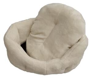 Pelech pro domácí mazlíčky - světlý krémový fleece - 45 x 30 cm