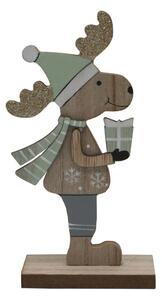Dekorace sob dřevěný mint 18 cm 2009210