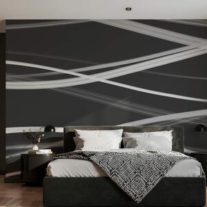 Fototapeta Bílé čáry na černém pozadí, Abstraktní fototapety, Populární fototapety, t00260 - Tapeko.co.cz