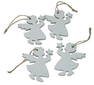 Dekorace závěsná andělé 6 cm - 4 ks 3001406
