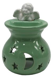Aroma lampa zelená s andělem 13cm 9001150
