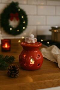 Aroma lampa červená s andělem 13cm 9000333