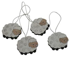 Dekorace závěsné ovečky 5cm/4ks 4000220