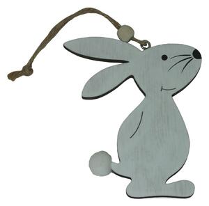 Závěsná dekorace zajíc bílý 11cm 4000140