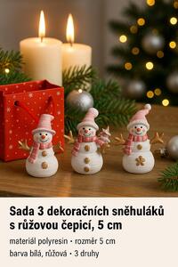 Sněhulák dárek v taštičce 5cm 3140003