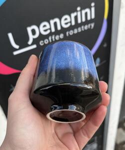 Penerini coffee Keramický šálek - Tea cup - Black and Blue 220 ml