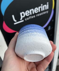 Penerini coffee Keramický šálek - Tea cup - Blue 190 ml