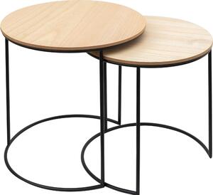 Tutumi, konferenční stolek 34x34x40 cm, velikost S, SG1910-88, hnědá-černá, KRZ-01802
