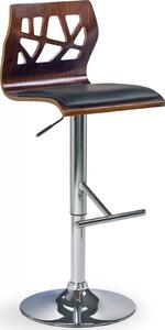 Barová židle DIANA - ořech - výškově nastavitelná
