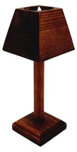 Dekorace Dřevo výrobky Dřevěná lampička s LED svíčkou 23/H