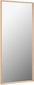 Přírodní dřevěné nástěnné zrcadlo Kave Home Nerina 80 x 180 cm