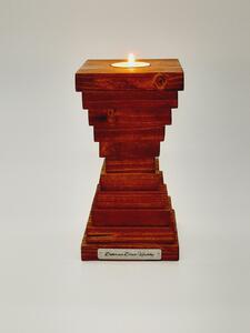 Dekorace Dřevo výrobky Dřevěný svícen 32/H