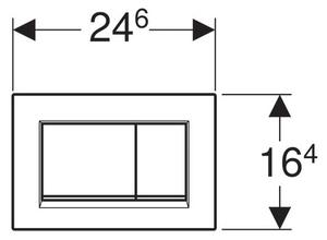 Geberit Duofix Set modulu do jádra, klozetu EBS Urban, sedátka a tlačítka Sigma30, černá lesk/chrom