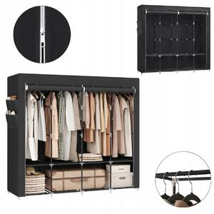 Šatní Skříň Songmics RYG094C02 167 x 170 x 45 cm v odstínech šedé