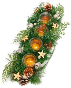 Adventní věnec jehličí 45cm 3001212A