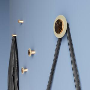 Designový kovový háček na oblečení Split Nerezová ocel L Černá