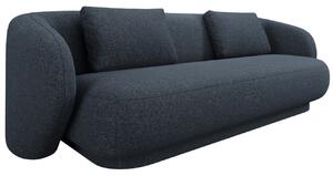 Cosmopolitan Design Modrá čalouněná trojmístná pohovka Camden 204 cm