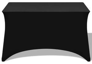 Strečový návlek na stůl 2 ks 120x60,5x74 cm černý