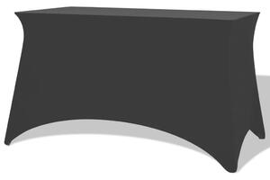 Strečový návlek na stůl 2 ks 120x60,5x74 cm černý