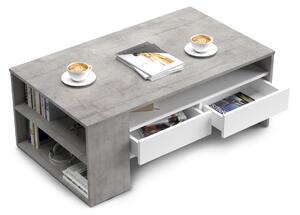 Konferenční stolek TOREY beton/bílá