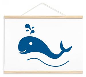Pieris design Dětský plakát velryba