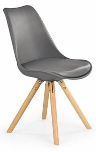 Čalouněná židle Eniky - černá/buk