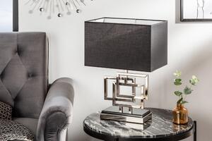 Designová stolní lampa Calanthe 56 cm stříbrná