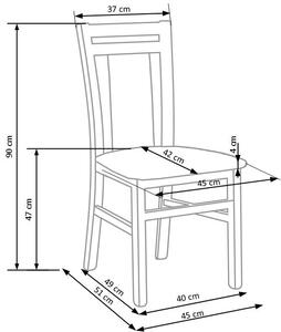 Jídelní židle H386, sonoma