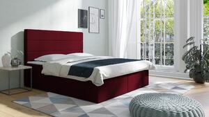Čalouněná postel CLARE 90x200 cm Odstín látky: Rudá (Kronos 02) - eTapik