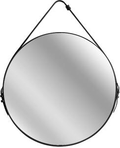 Tutumi - Kulaté zrcadlo Loft - černá - 60 cm