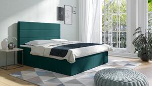 Čalouněná postel CLARE 90x200 cm Odstín látky: Lávově zelená (Rivera 38) - eTapik