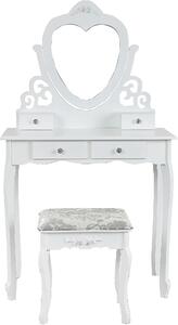 Aga Toaletní stolek se zrcadlem + taburetem MRDT01