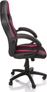Tresko Herní židle Racing Black RS047 - Pink