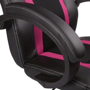 Tresko Herní židle Racing Black RS047 - Pink