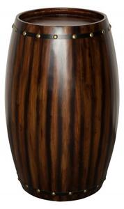 (3581) BODEGA vinotéka ve tvaru sudu 80cm jedle coffee